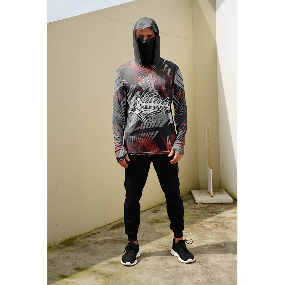 Heren Vissershirt met Visprint - Fishing Mask Sun Protection recensie en prijs