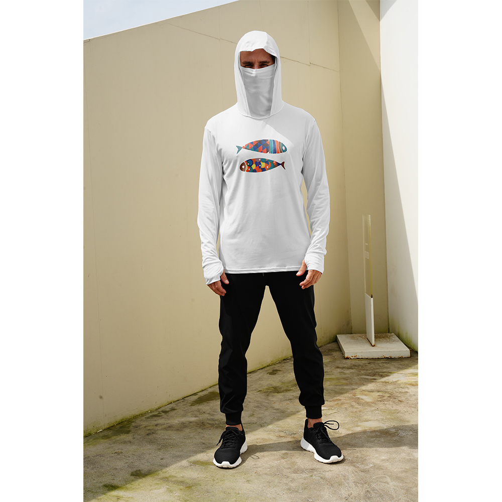 Heren Vissershirt met Visprint - Fishing Mask Sun Protection recensie en prijs